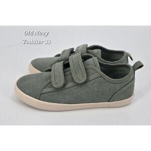 Old Navy Olive Green Canvas Kids’ Sneakers – Size 11 (17.5 cm)